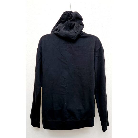 Wound Up Black Too Blessed To Be Stressed Graphic Hoodie Small Kangaroo Pocket - Picture 4 of 6